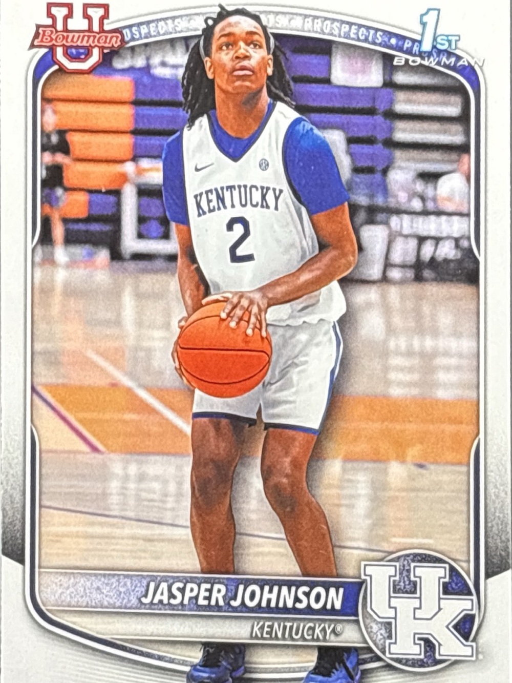 Topps Bowman Kentucky Jasper Johnson Rookie Trading Card